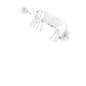 Rear Axle Diagram and Parts List for 10324-210000001&UP  Lawn Boy Lawn Mower